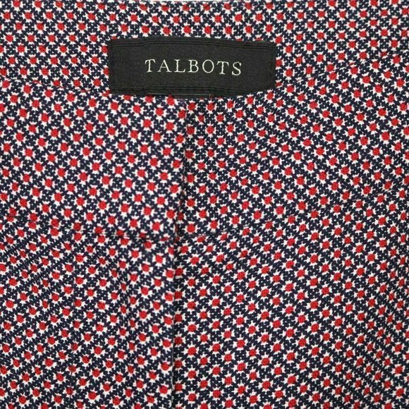 Talbots Heritage Slim Skinny Crop Pants High Rise Red‎ Blue Stretch 8 - Picture 8 of 12